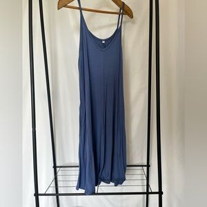 Solid French Blue flowy sun dress